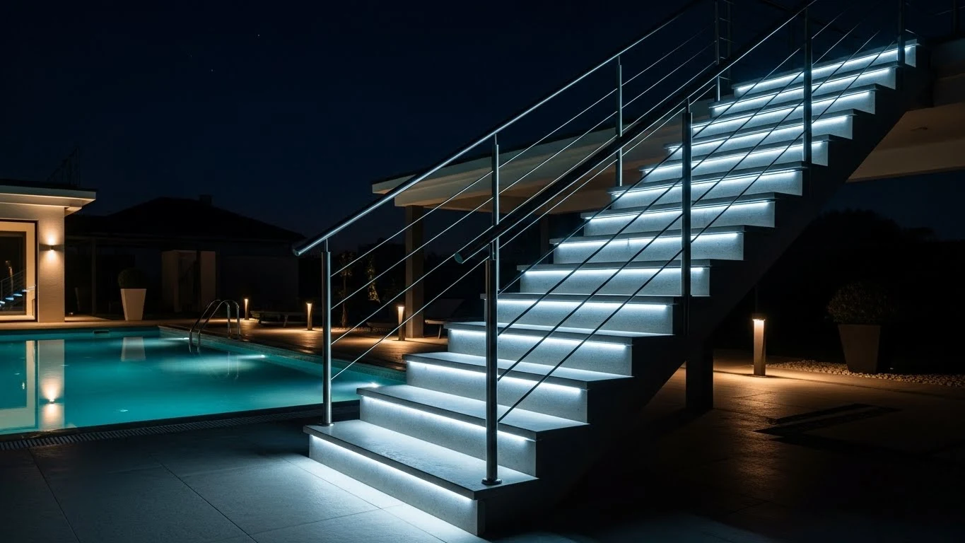 Dış Mekan ve Havuz Kenarları İçin Neden Paslanmaz (Krom) Merdiven Tercih Etmelisiniz?